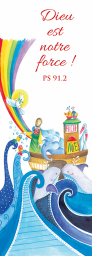 [SGC-21SC093] Signet communion - 5,5/15cm " Dieu est notre force" - PS 91,