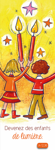 [SGC-31SC013] Signet communion - 5,5/15cm - Devenez des enfants de lumiere