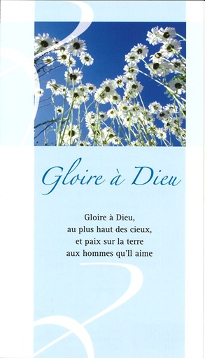 [SGN-21SP012] Gebedskaart Gloire … Dieu - SP012