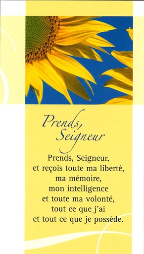 [SGN-21SP022] Gebedskaart Prends Seigneur' - SP022