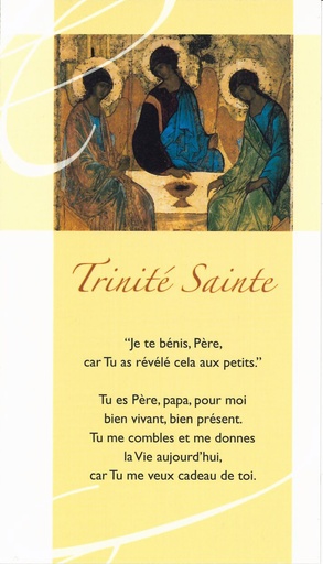 [SGN-21SP028] Gebedskaart Trinité Sainte - SP028