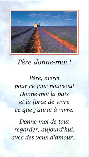 [SGN-21SP030] Gebedskaart Père Donne-moi - SP030
