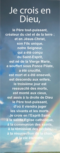 [SGP-31JCD01] Signet - 5,5/15cm - Je crois en Dieu