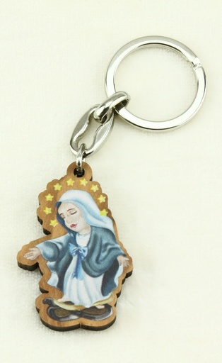 [SLH-35WON2039] Porte-clef Vierge Miraculeuse/enfantin (70x30mm)