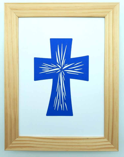 [GIR-82GCA 6] CADRE ILLUSTRE DECOUPE AU LASER 22,5*28,5cm