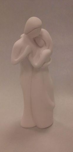[BLD-99M10] Statue 'The lovers' - resin/white - 13cm