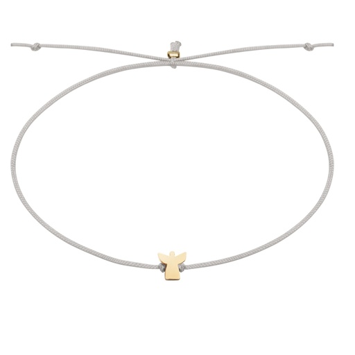 [ARM-99M06PENG] Bracelet/corde - "Lovely friends" Collection  - Ange plaqué-or