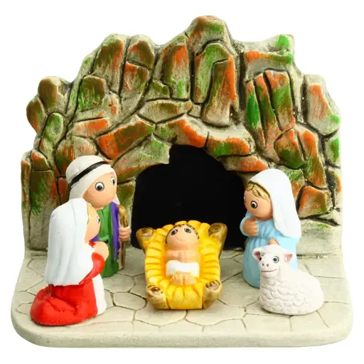 [KGR-85LOU] Nativity "Lourdes" - 7x9cm