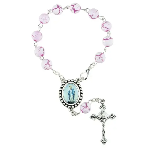 [TNT-35M001VI] Tientje - plastiek - paars (Ø 8mm)