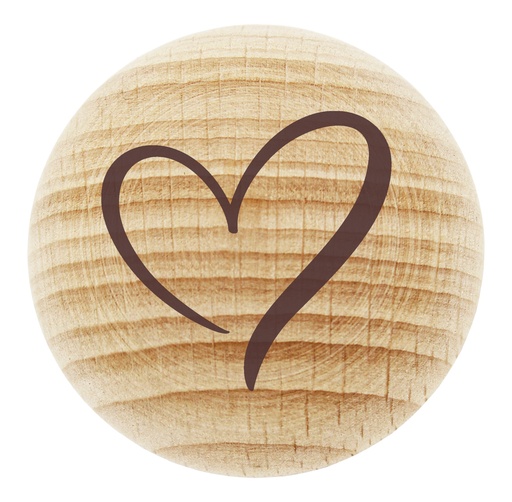 [WBG-17HT003] Begeleider 'Hart' - hout  -45mm