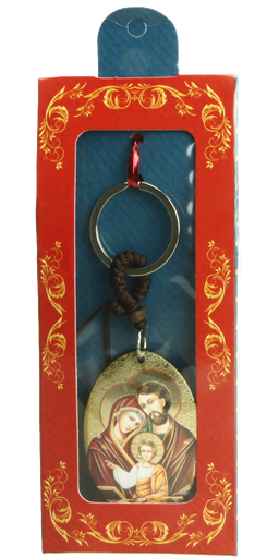 [SLH-09M03FAM] Sleutelhanger Ikoon/H. Familie (35x110mm)