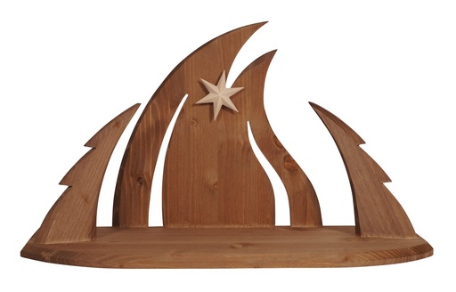 [STL-57M01-12] Stal hout voor Kerstfiguren Leonardo - 12cm (40x17x24cm)