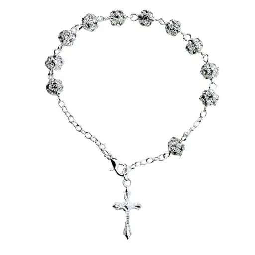 [ARM-05M06] Armband/Mini-rozenkranz - Swarovski (Ø6mm)