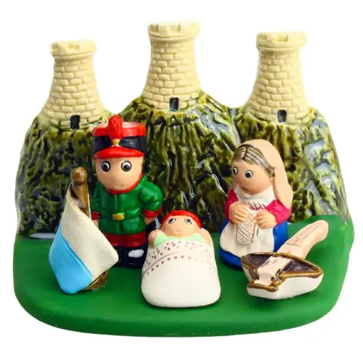 [KGR-85SAN01] Crèche du monde 'San Marino' - 7x9cm