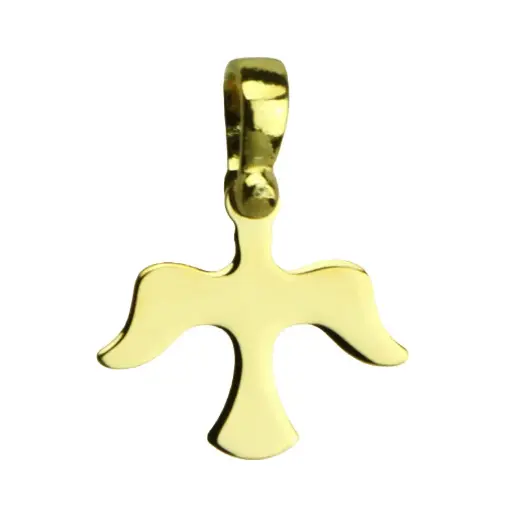 [HKP-55M02] Pigeon - Silver 925% gold plated (12x15mm)