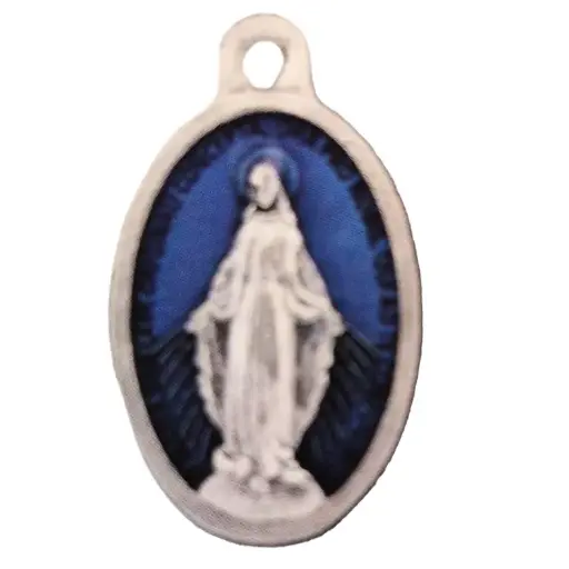 [MED-11WON022E] Medal Miraculous - metal/ennamel blue (16x22mm)