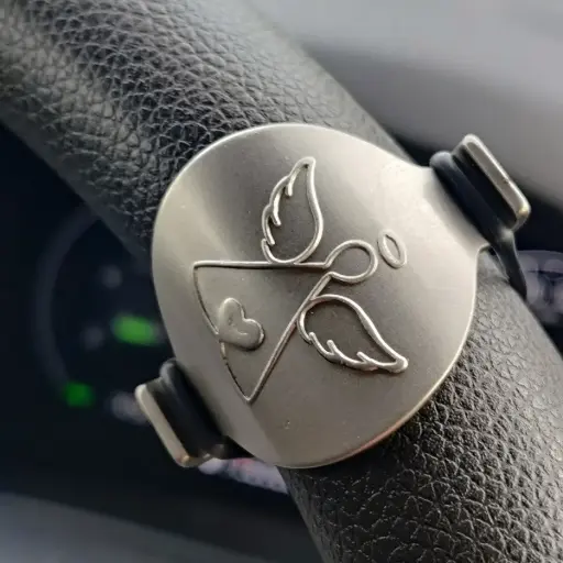 [PLK-30M01] Biker-Plaket - Guardian Angel (40x30mm)