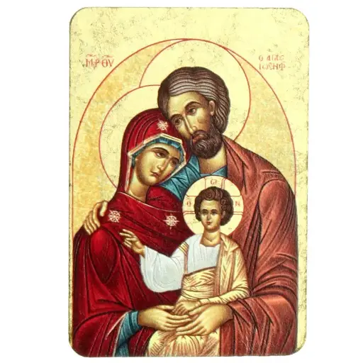 [ATM-13MGL01FAM] Magneet ikoon/hout - 55x80mm - H. Familie